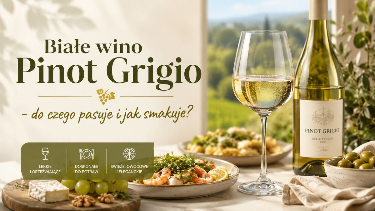 Białe wino Pinot Grigio – do czego pasuje i jak smakuje?
