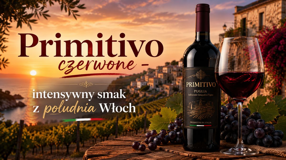 Primitivo czerwone – intensywny smak z południa Włoch